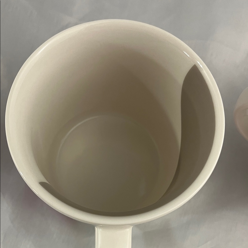 Vintage Starbucks 2005 Coffee Mugs Dipped Pink Grey Ceramic Mugs 14 oz - Picture 8 of 10